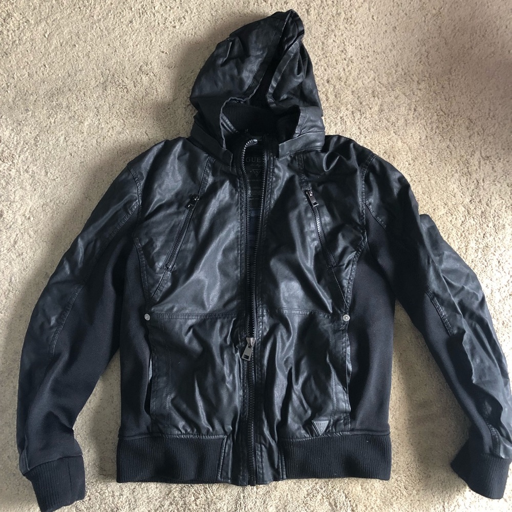 Guess men’s jacket black size medium